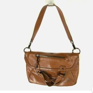 Nine West Purse Shoulder Tote Bag Elegant Brown Leather Adjustable Strap